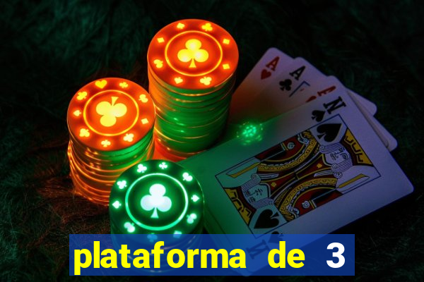 plataforma de 3 reais jogo